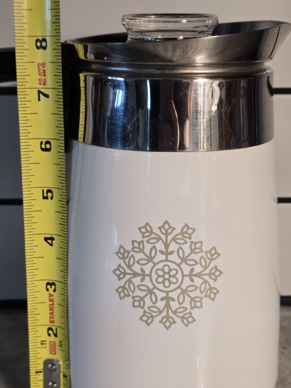 Corning Ware Vtg Coffee Pot Green Medallion 6 Cup - Picture 8 of 8